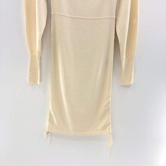 NBD Tanner Ruched Mini Dress in Ivory S‎ - Picture 6 of 12